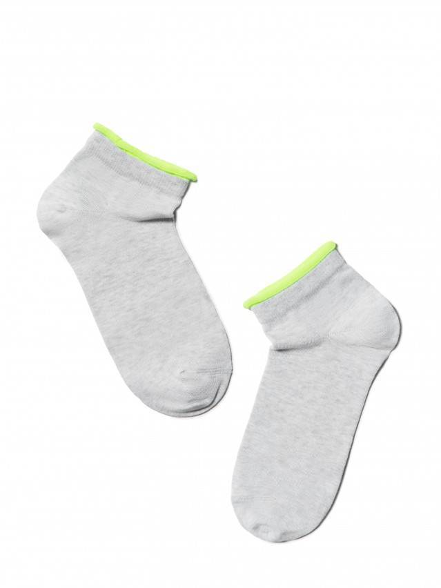 Шкарпетки жіночі бавовняні ACTIVE (декор. резинка),р. 23, 035 світло-сірий - 2
