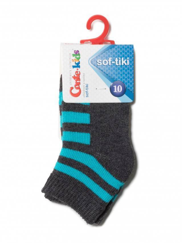 Шкарпетки дитячі SOF-TIKI 7С-46СП, р. 10, 210 темно-сірий-бірюза - 2