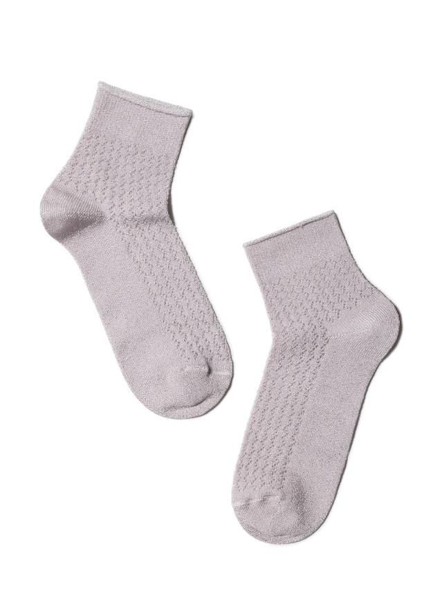Ажурні жіночі шкарпетки з віскози з люрексом, без резинки, з ажурними малюнками. - 2