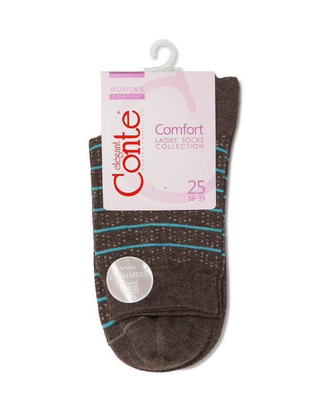 Шкарпетки жіночі віскозні COMFORT (кашемір) 14С-66СП, р. 23, 047 какао - 3