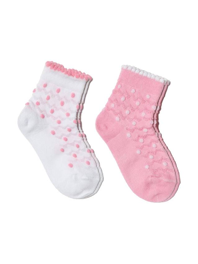 Шкарпетки дитячі TIP-TOP (2 пари) 16С-100СП, р.10, 714 білий-світло-рожевий - 1