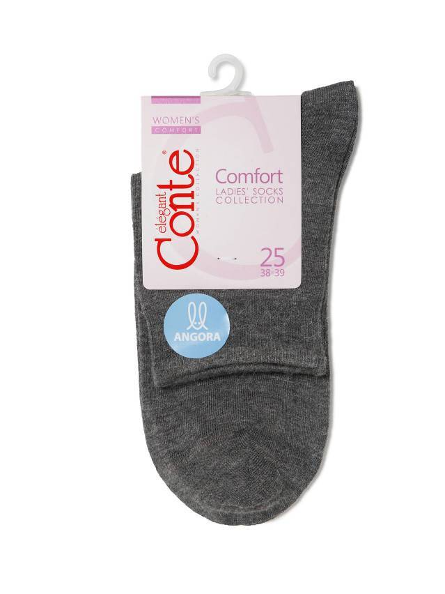 Шкарпетки жіночі віскозні COMFORT (ангора),р. 23, 000 темно-сірий - 3
