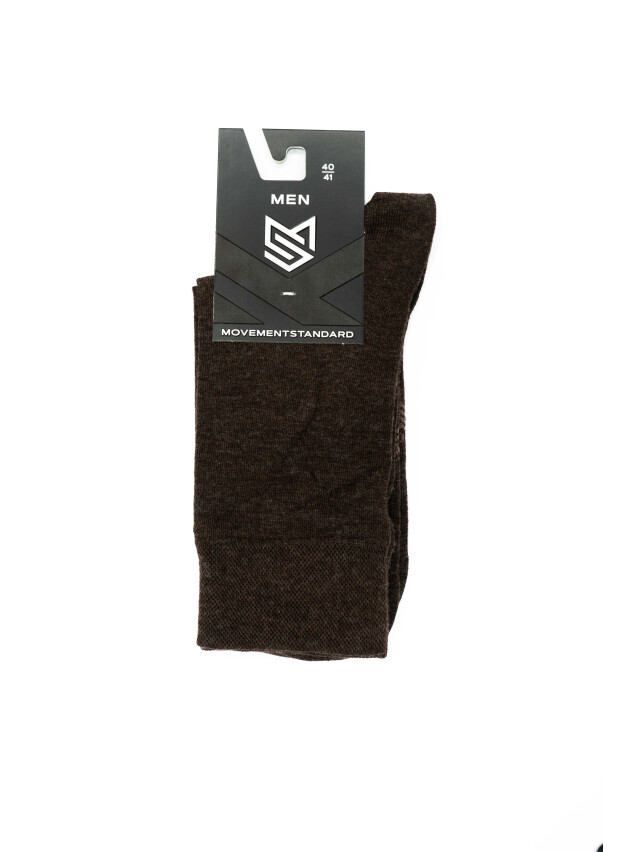 Шкарпетки чоловічі MS M0205S (вовна),р.40-41, 00 коричневий - 1