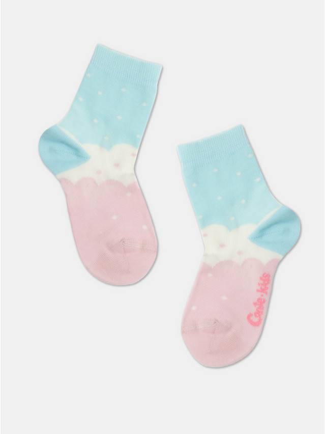 Шкарпетки дитячі CK TIP-TOP 5С-11СП, р.12, 586 бірюза-рожевий - 1