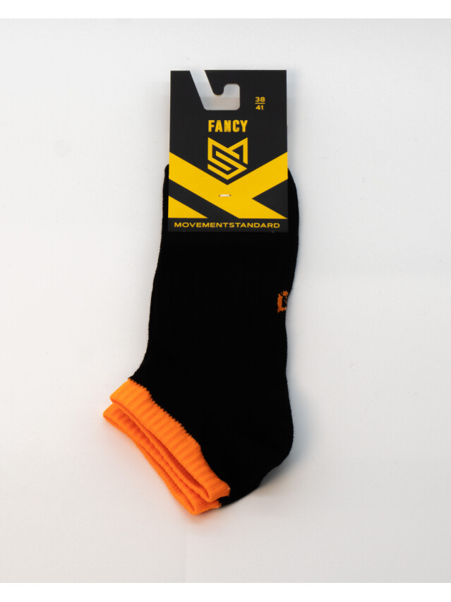 Шкарпетки M0305S Fancy (ультракороткі) р.42-45, 49 чорний-помаранч. - 6
