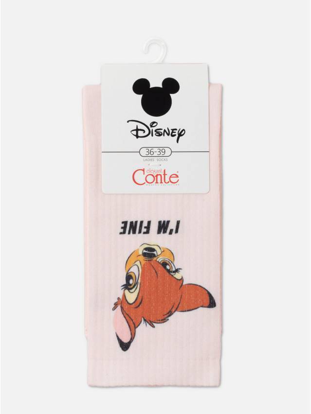 Шкарпетки жіночі бавовняні CE DISNEY (подовжені) 19С-236СПМ, р.23-25, 334 персик - 4