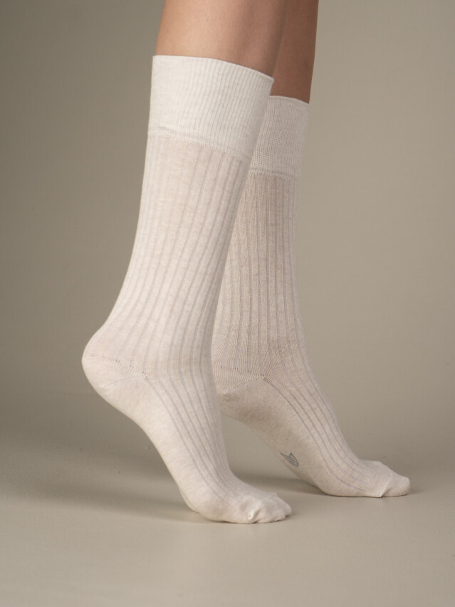 Шкарпетки жіночі M0107S (високі),р.36-40, 00 айворі - 3