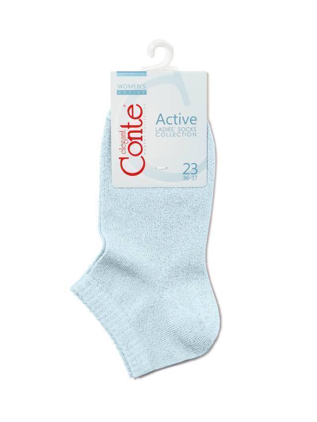 Шкарпетки жіночі віскозні ACTIVE (короткі, люрекс) 17С-57СП, р.36-37, 000 світло-блакитний - 3