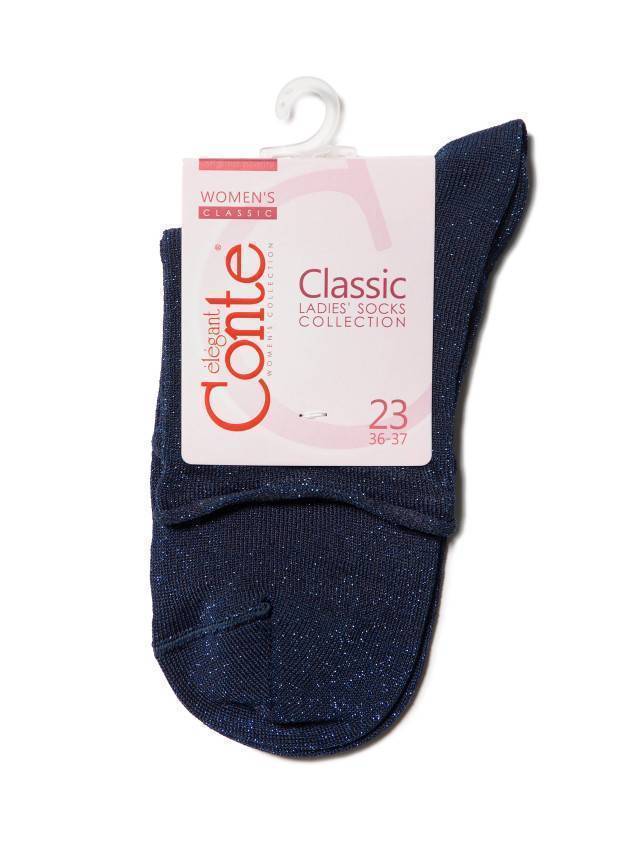 Шкарпетки жіночі віскозні CLASSIC (люрекс, без резинки) 17С-16СП, р. 23, 000 темно-синій - 3