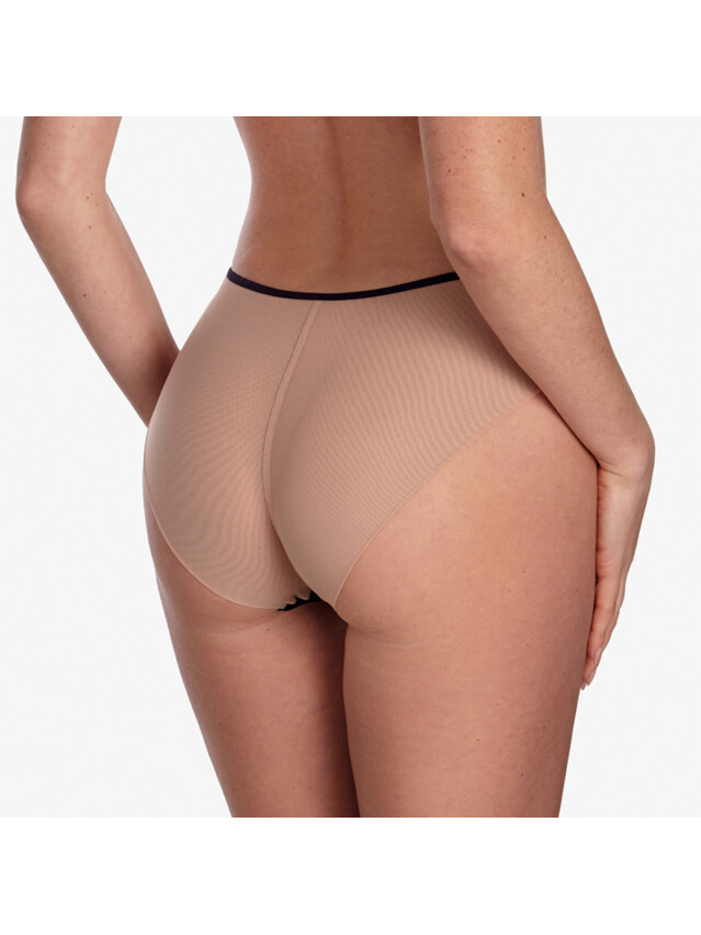 Труси жіночі Ajour МОКАЧИНО Т87 36, Бежевий/чорний - 2