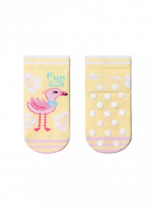 Дитячі шкарпетки з бавовни, з антиковзаючим покриттям на стопі, з малюнками. Для дівчаток і хлопчиків. - 1
