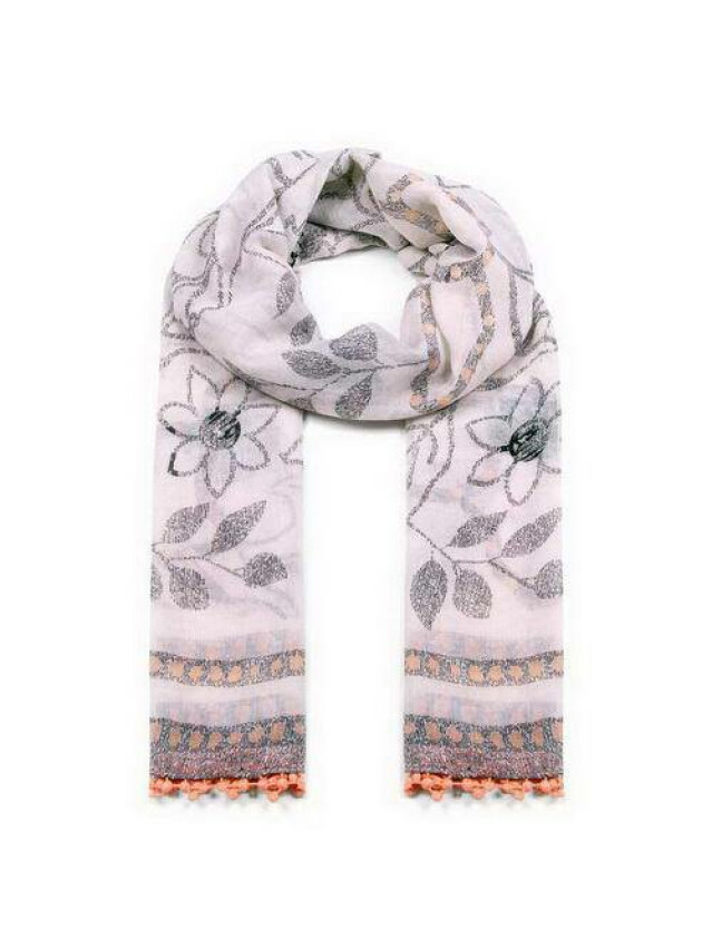 ESLI Шарф жіночий ES030, р.180,0х60,0, білий - 1