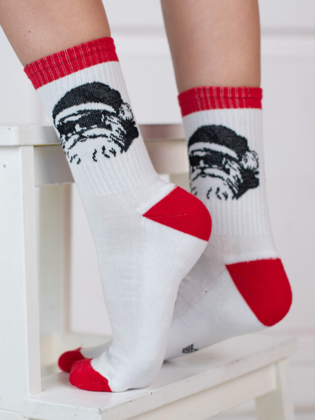 Шкарпетки M0304S Fancy, р.42-45, 44 білий - 2