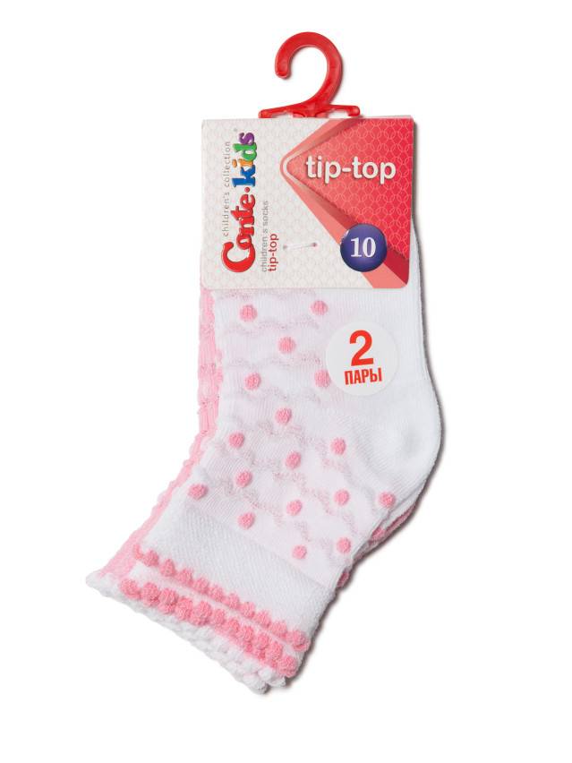 Шкарпетки дитячі TIP-TOP (2 пари) 16С-100СП, р.10, 714 білий-світло-рожевий - 4