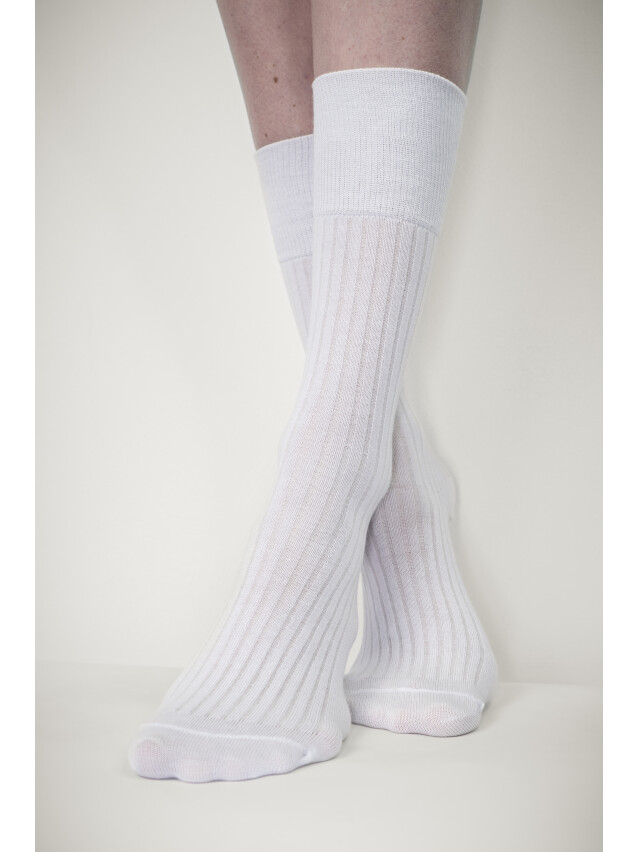 Шкарпетки жіночі MS M0107S (високі),р.36-40, 00 білий - 1