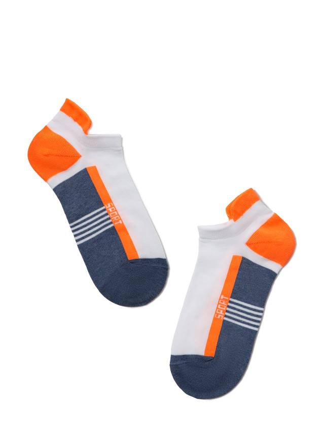 Шкарпетки жіночі бавовняні ACTIVE (ультракороткі) 16С-71СП, р.36-37, 083 джинс-оранжевий - 2