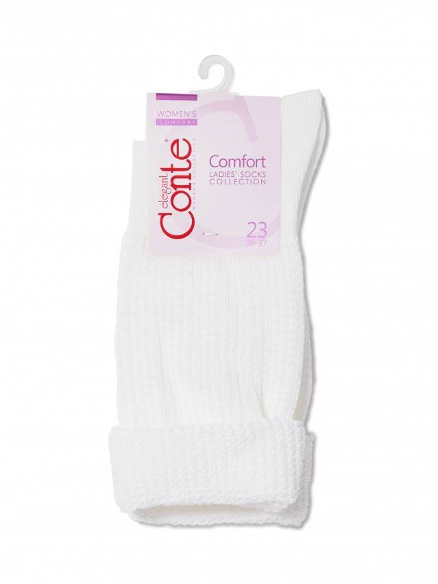 Шкарпетки жіночі поліамідні COMFORT 17С-172СП, р.38-39, 000 білий - 6