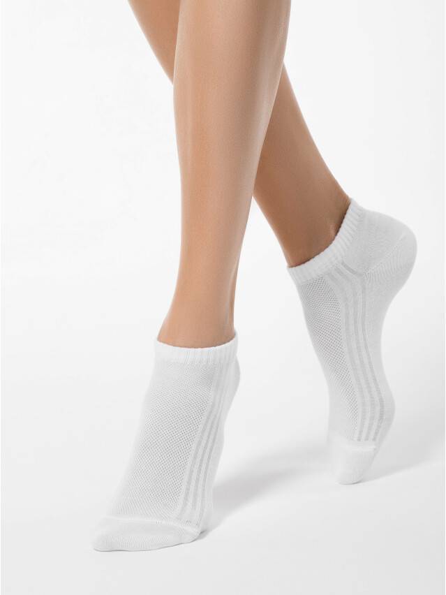 Шкарпетки жіночі бавовняні CLASSIC (короткі),р. 23, 016 білий - 1
