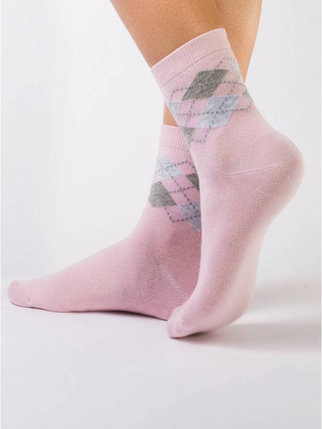 Шкарпетки жіночі бавовняні CLASSIC, р. 23, 043 світло-рожевий - 1