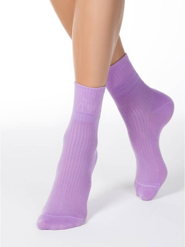 Шкарпетки жіночі бавовняні CLASSIC (з відворотом),р. 23, 013 бузковий - 2