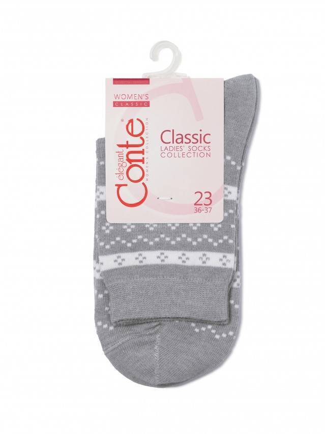 Шкарпетки жіночі бавовняні CLASSIC 15С-15СП, р. 23, 062 сірий - 3