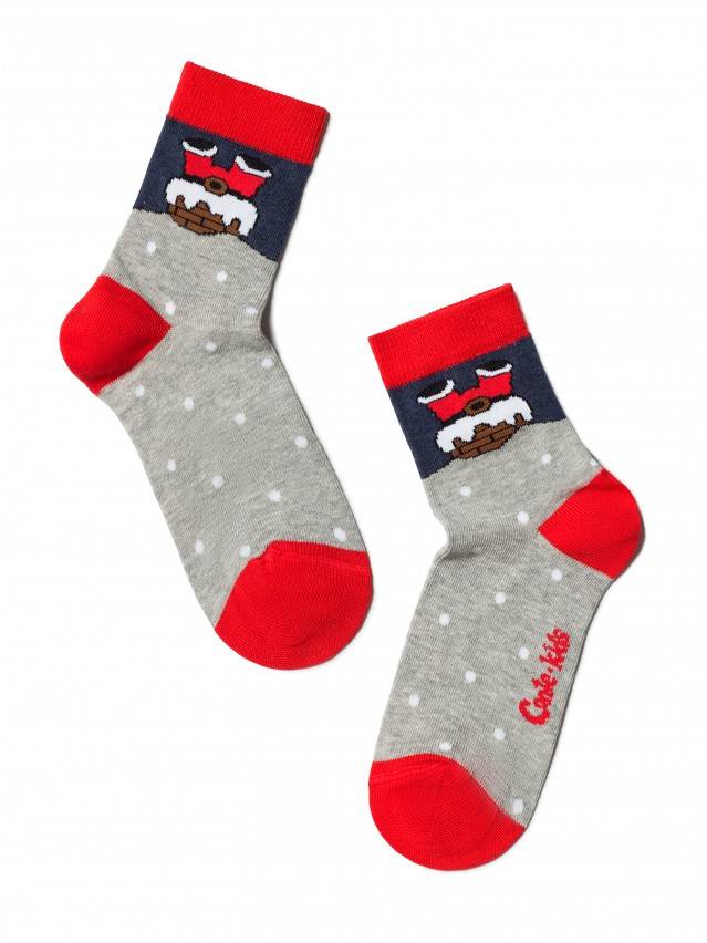 Шкарпетки дитячі CONTE-KIDS (новорічні) 17С-55СП, р.16-18, 305 сірий - 1