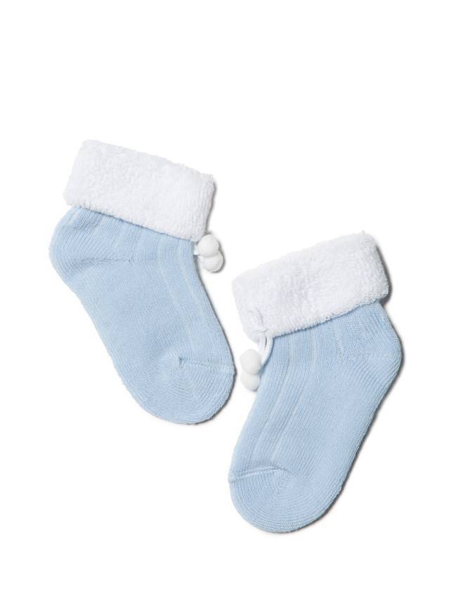 Шкарпетки дитячі SOF-TIKI (з відворотом, декор),р. 10, 212 блакитний - 1