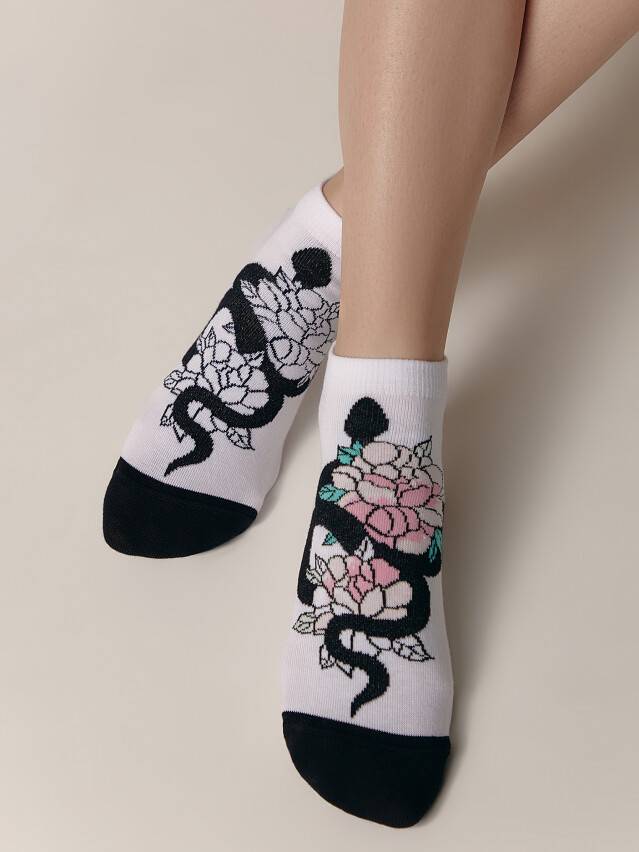 Шкарпетки жіночі бавовняні CE HAPPY 19С-114СП, р.36-39, 297 білий - 1