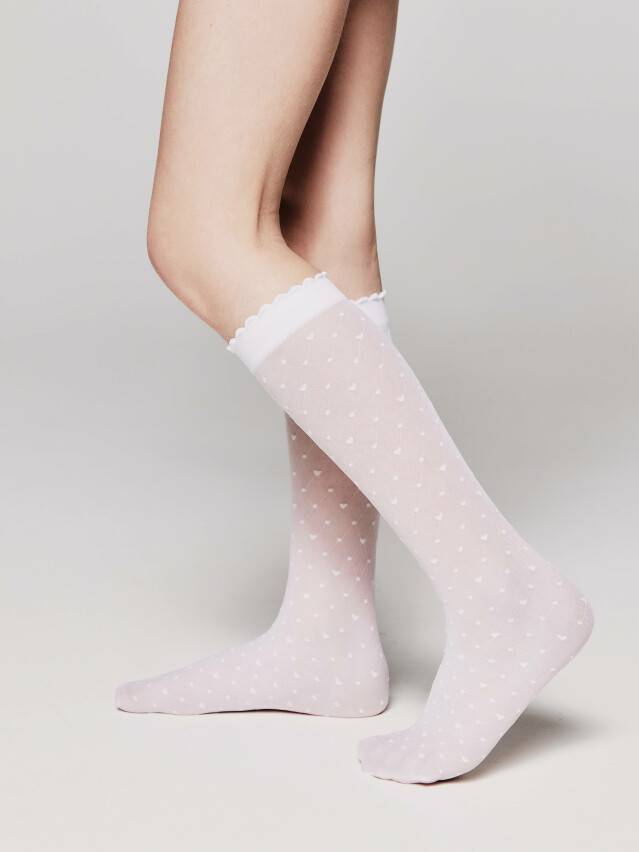 Гольфи для дівчаток ошатні CE MOLLY, р.18, bianco - 1