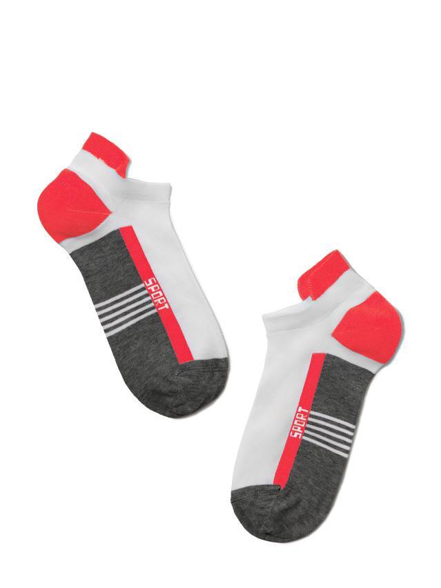 Шкарпетки жіночі бавовняні ACTIVE (ультракороткі) 16С-71СП, р. 23, 083 темно-сірий-малиновий - 2