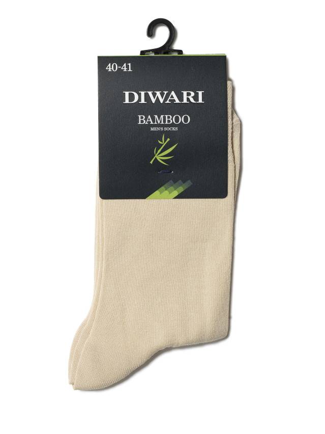 Шкарпетки чоловічі DiWaRi BAMBOO, р. 25, 000 бежевий - 2