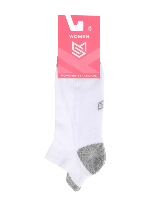 Жіночі шкарпетки MS M0104S (махрова стопа) р.36-40, 16 білий-сірий - 2