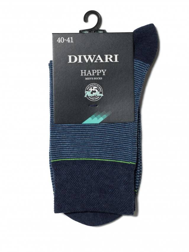 Шкарпетки чоловічі HAPPY, р. 25, 045 темно-синій-блакитний - 2