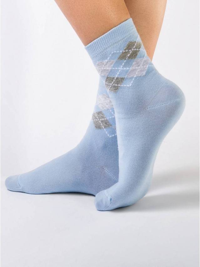 Шкарпетки жіночі бавовняні CLASSIC, р. 23, 043 блакитний - 1