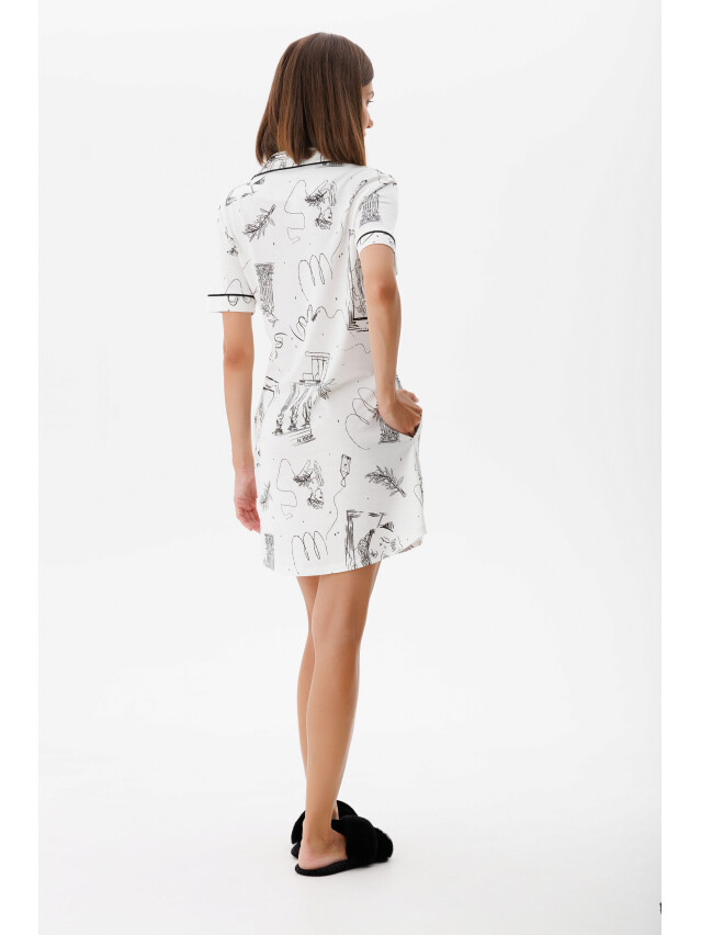 Халат домашній №1695, р.L, white - 2