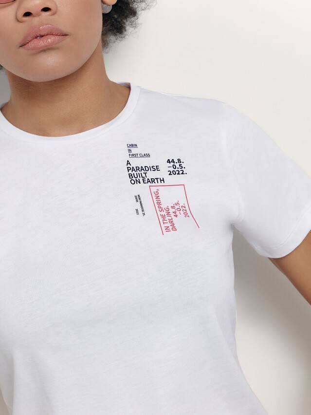 Жіноча футболка CE LD 1661, р.170-92, white - 1