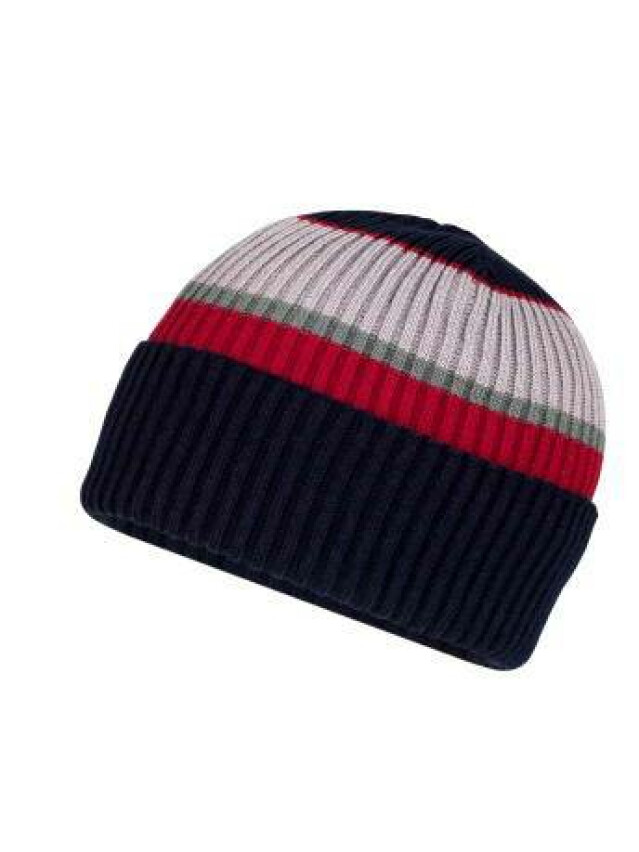 Шапка дитяча ESLI 14С-82СП, р.54, темно-синій-винний - 1