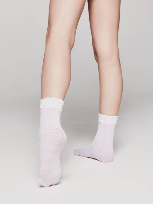 Шкарпетки для дівчаток ошатні CE SARA, р.18-20, bianco - 2