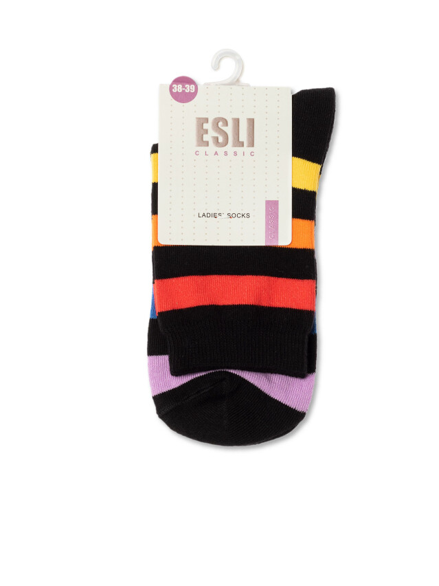 Шкарпетки жіночі бавовняні E CLASSIC 15С-2СПЕ, р.38-39, 495 чорний - 3