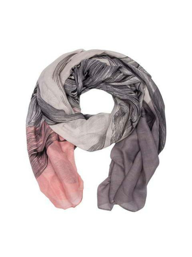 ESLI Шарф жіночий ES066, р.180,0х90,0, рожево-сірий - 1