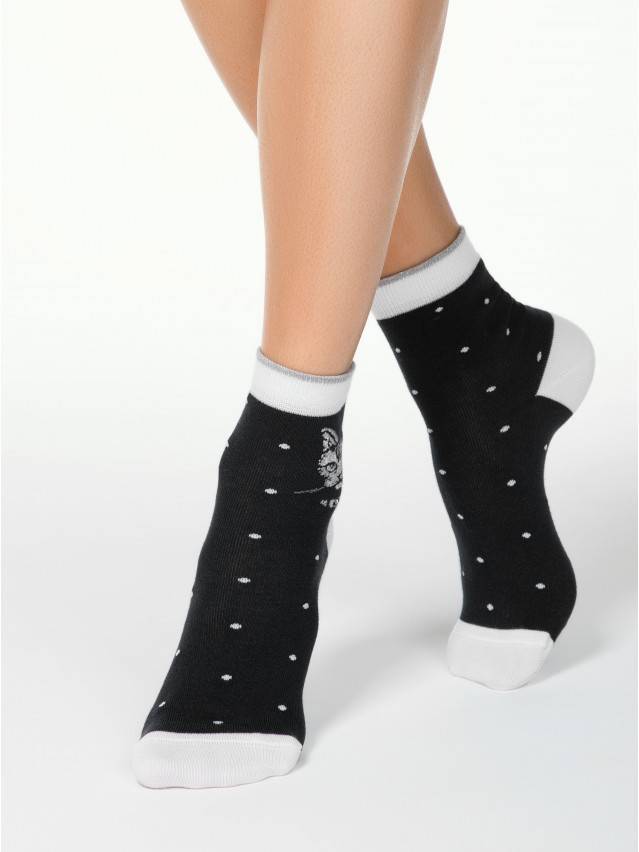 Шкарпетки жіночі бавовняні CLASSIC 17С-46СП, р.36-37, 119 чорний - 1