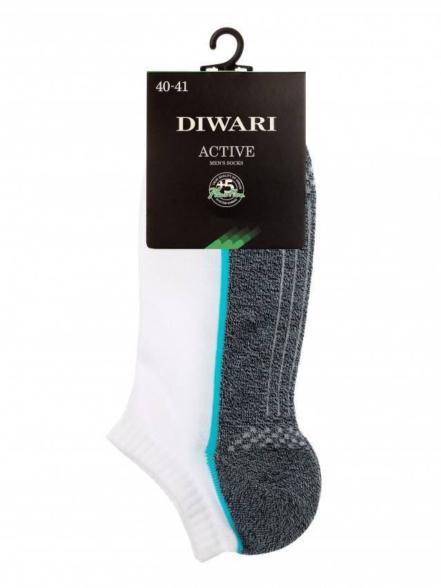 Шкарпетки чоловічі ACTIVE (ультракороткі) 15С-44СП, р. 25, 044 білий-джинс - 2