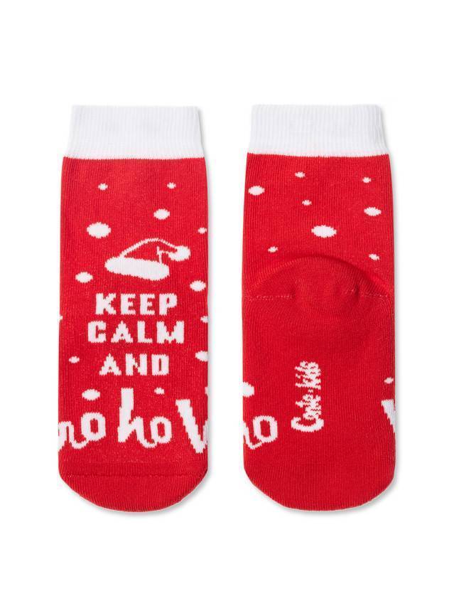 Дитячі шкарпетки з бавовни, с махровою стопою, з малюнками, с новогодньою тематикою. Для дівчаток і хлопчиків - 1