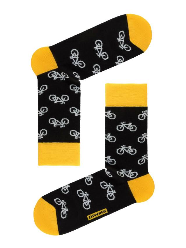 Шкарпетки чоловічі HAPPY 17С-151СП, р.25, 057 чорний-жовтий - 1