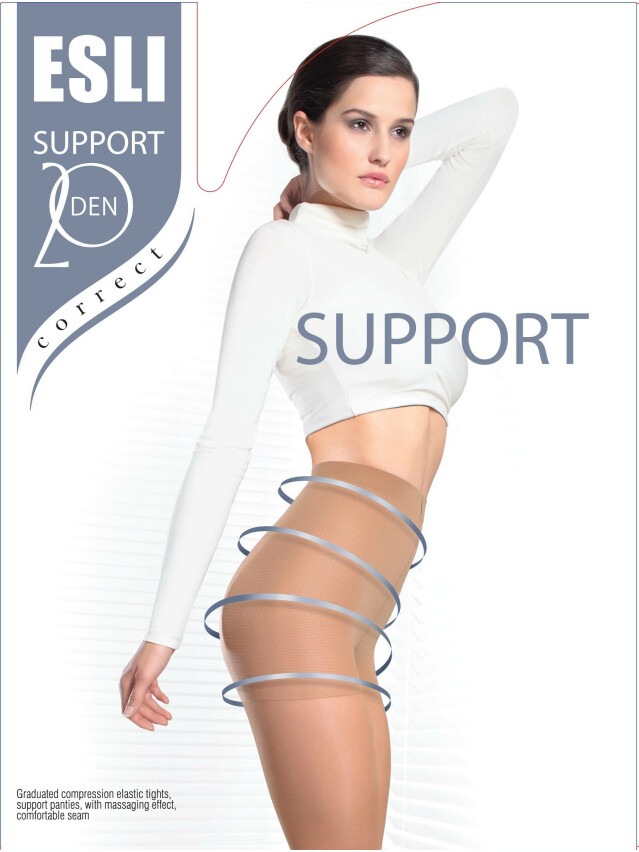 Колготки жіночі ESLI SUPPORT 20, р.2, nero - 1