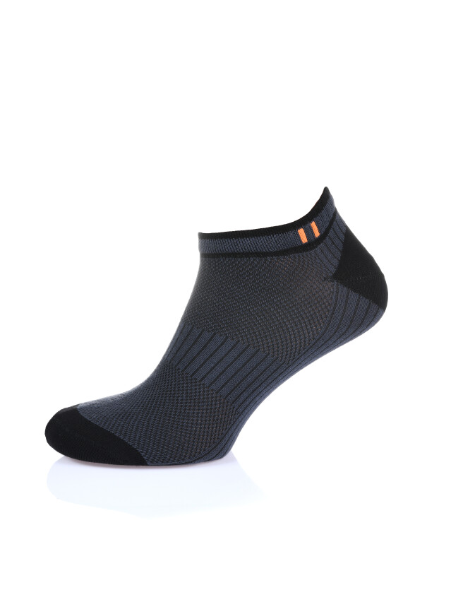Набір шкарпеток чол. Л&П 222/4 пари (короткі),р.40-41, 03 т.сірий-чорний - 3