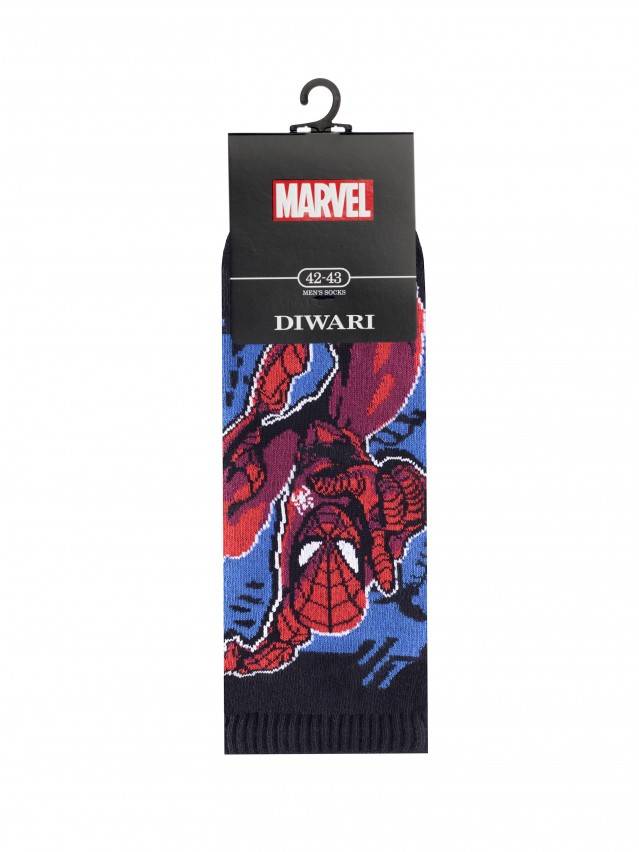 Укорочені чоловічі шкарпетки з бавовни із зображенням супергероїв «MARVEL». Шкарпетки з Людиною-Павуком, Халком, Залізною Людиною і - 2