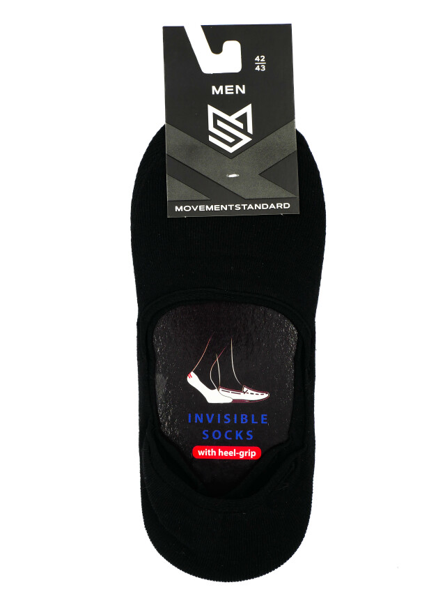 Шкарпетки чоловічі M0208S (підслідники),р.40-41, 00 чорний - 1