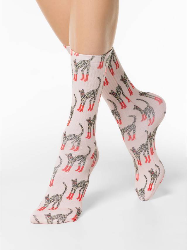 Шкарпетки жіночі бавовняні CE FANTASY 19С-236СП, р.36-39, 321 персиковий - 1