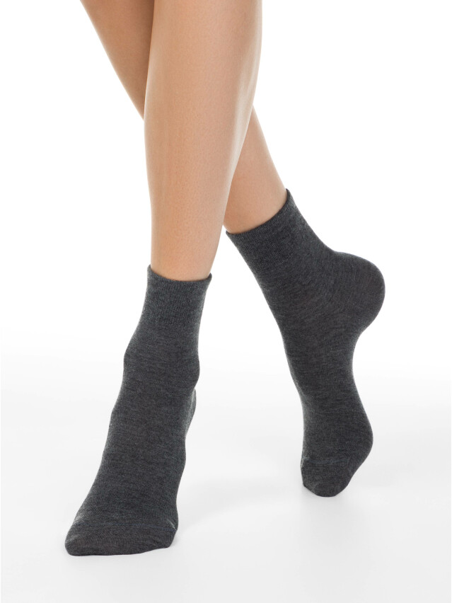 Шкарпетки жіночі віскозні LEV L0243S (кашемір),р.36-37, 000 dark grey - 1